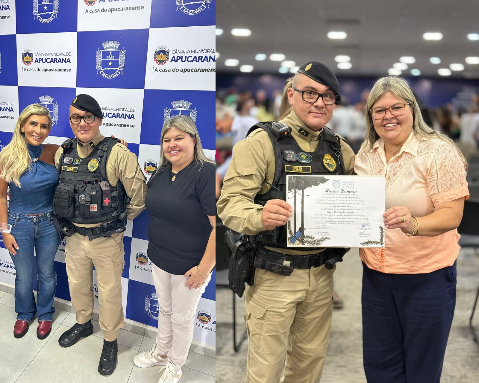 Patrulha Maria da Penha do 10° Batalhão recebe homenagem pelos relevantes serviços prestados à comunidade
