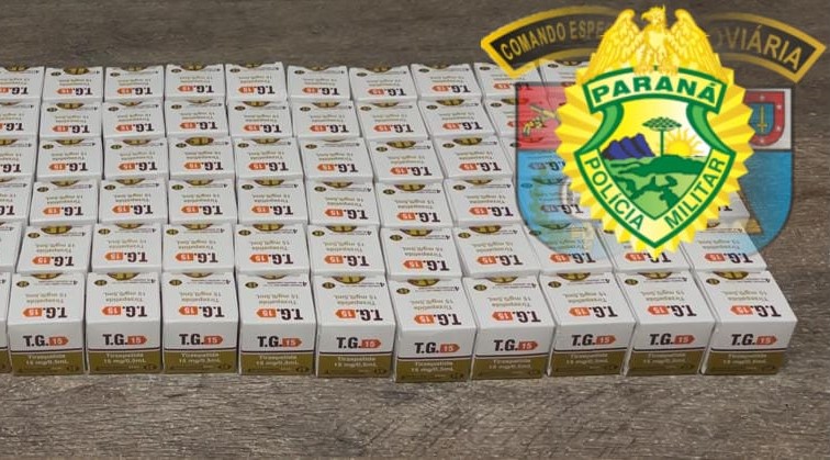 Mounjaro: Motorista é preso na PR-444 com carga ilegal de medicamento para emagrecimento