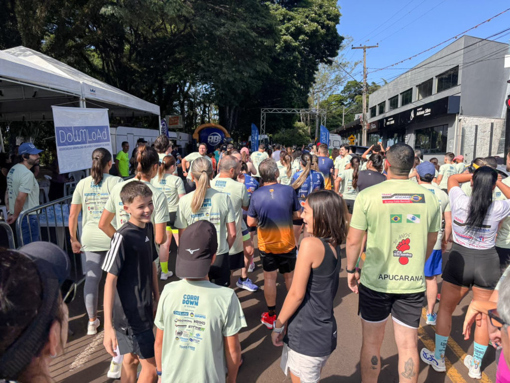 6ª CorriDown reúne grande público no Parque Jaboti e celebra inclusão em Apucarana
