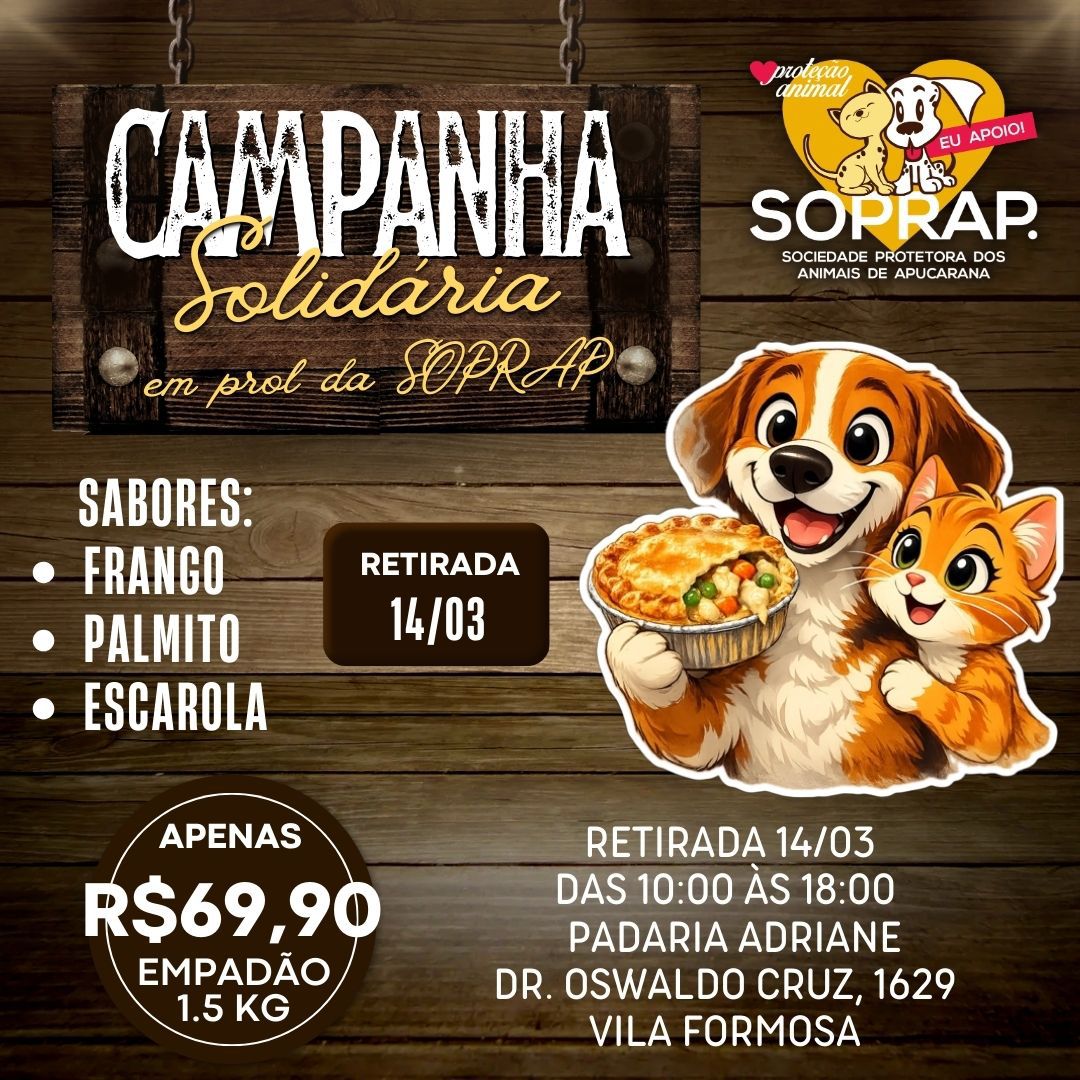 Campanha Solidária em prol da Soprap
