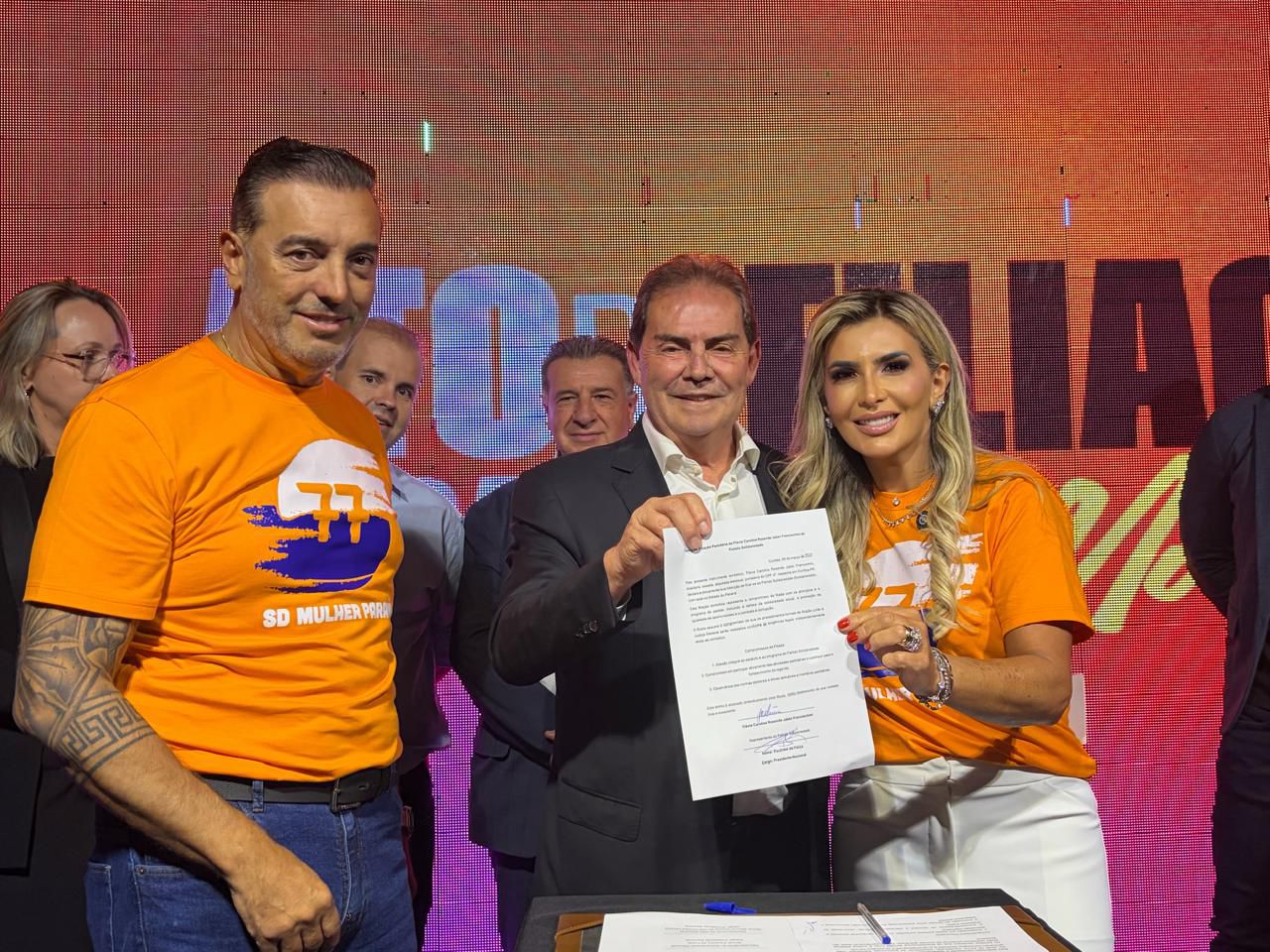 Filiação de Flávia Francischini ao Solidariedade reúne lideranças políticas em Curitiba