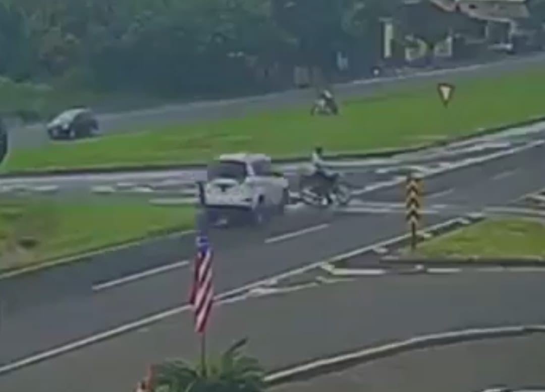 Câmeras flagram acidente que terminou com a morte de motociclista na BR-376 em Apucarana