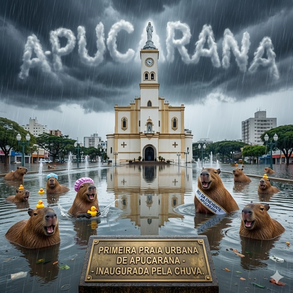 Apucarana registra segundo domingo sob chuva intensa e confirmação dos alertas
