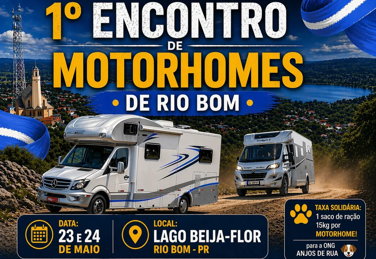 Vem aí o 1º Encontro de Motorhomes de Rio Bom.