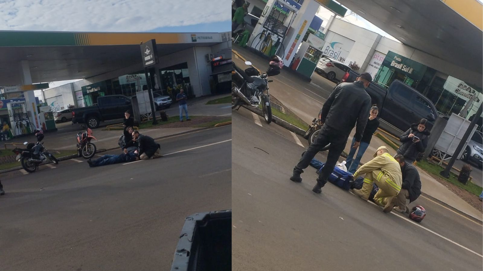 Motociclista de 27 anos fica ferida após colisão com carro na região central de Apucarana