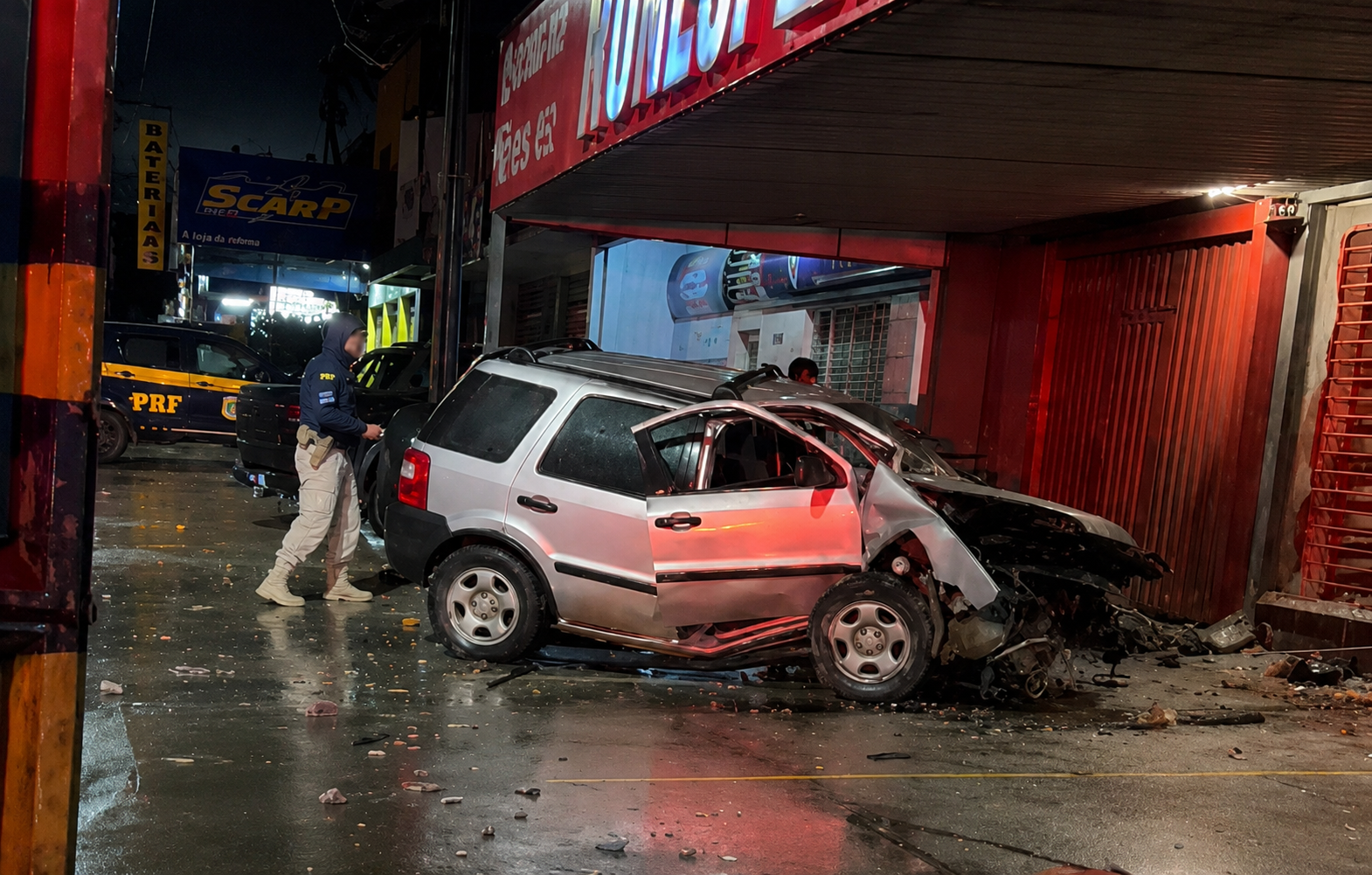 MADRUGADA: Grave acidente é registrado na avenida Minas Gerais em Apucarana