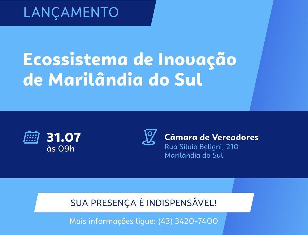 Marilândia do Sul lança Ecossistema de Inovação nesta sexta-feira (31)