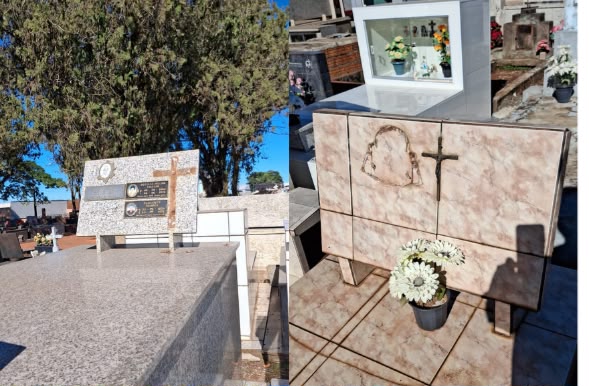 Cemitério Municipal de Califórnia é alvo de furto; criminosos levam placas e crucifixos de túmulos