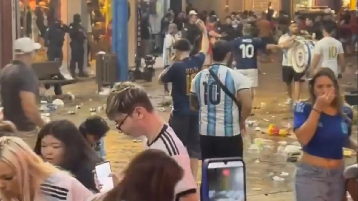 Confusão marca final da Copa do Mundo em Balneário Camboriú