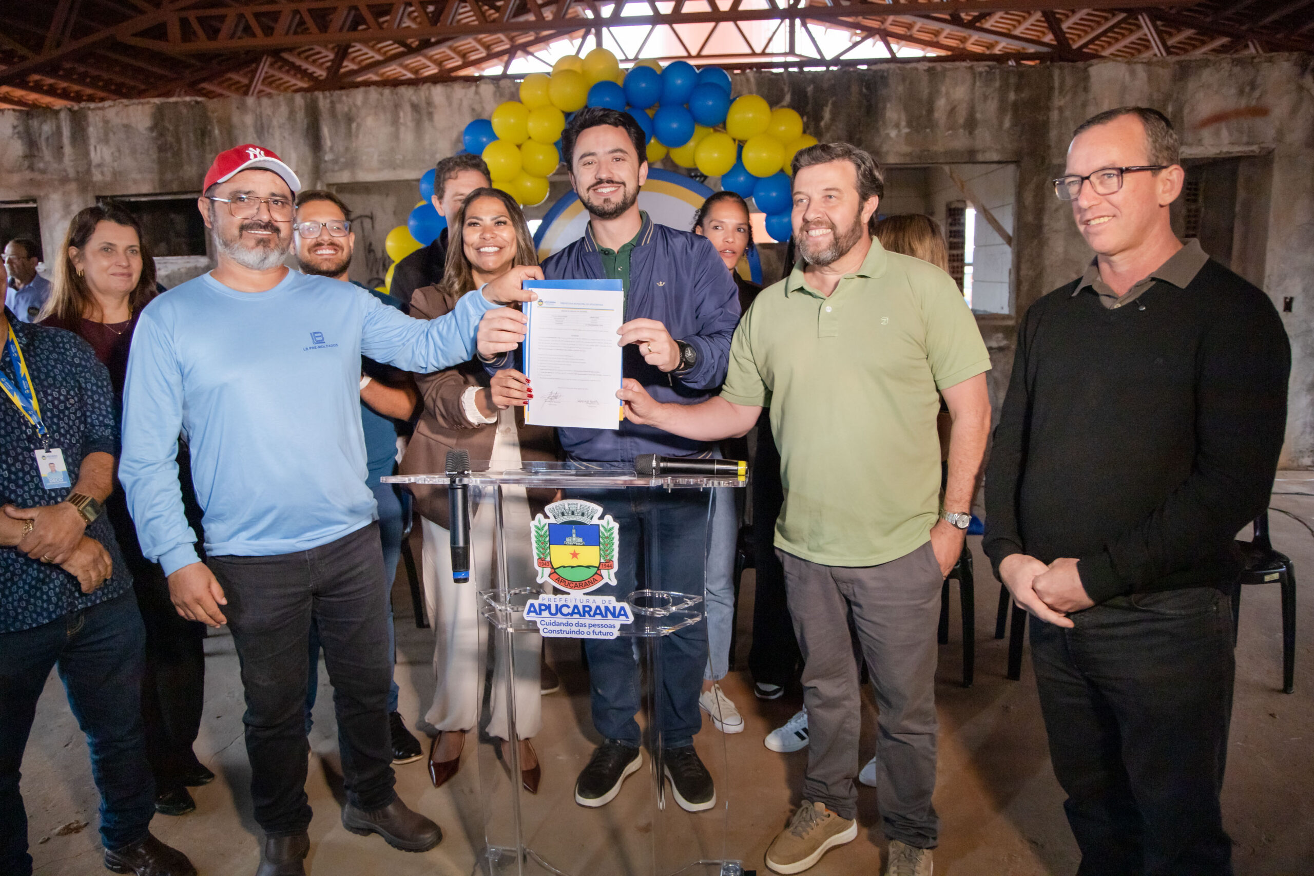Prefeitura de Apucarana retoma construção da Escola José Scarpelini no Residencial Interlagos