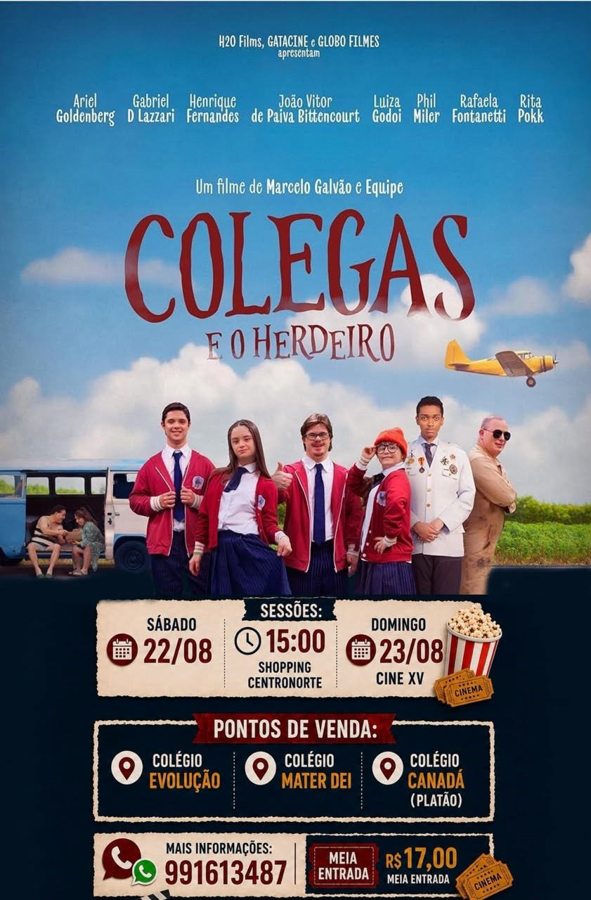 Estreia em Apucarana O filme “Colegas e o Herdeiro” com participação da atriz apucaranense Luiza Godoi.
