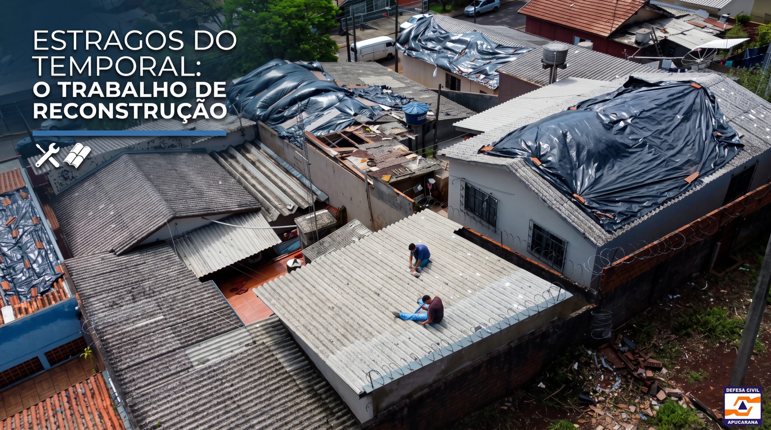 Levantamento preliminar aponta que prejuízos do temporal em Apucarana já ultrapassam R$ 13 milhões