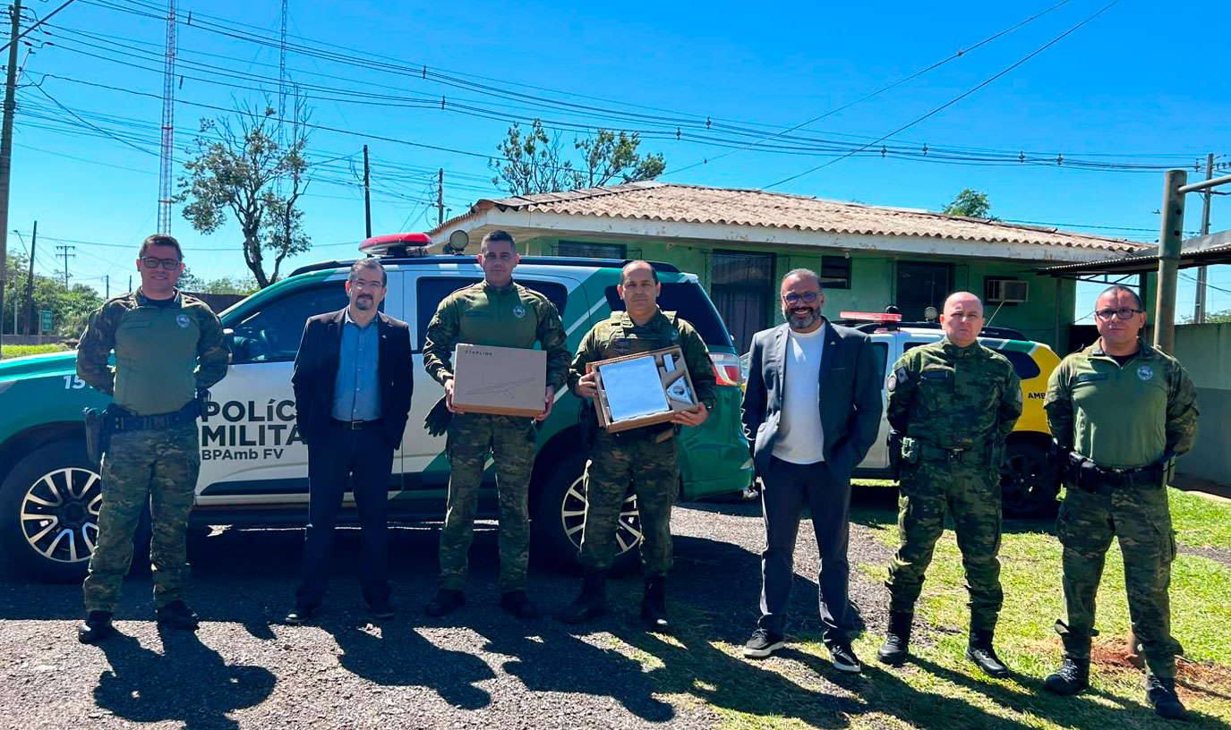 CONSEG Apucarana entrega equipamentos Starlink para reforçar trabalho da Polícia Ambiental