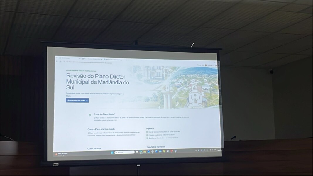 Marilândia do Sul ganha site com informações sobre a elaboração do Plano Diretor