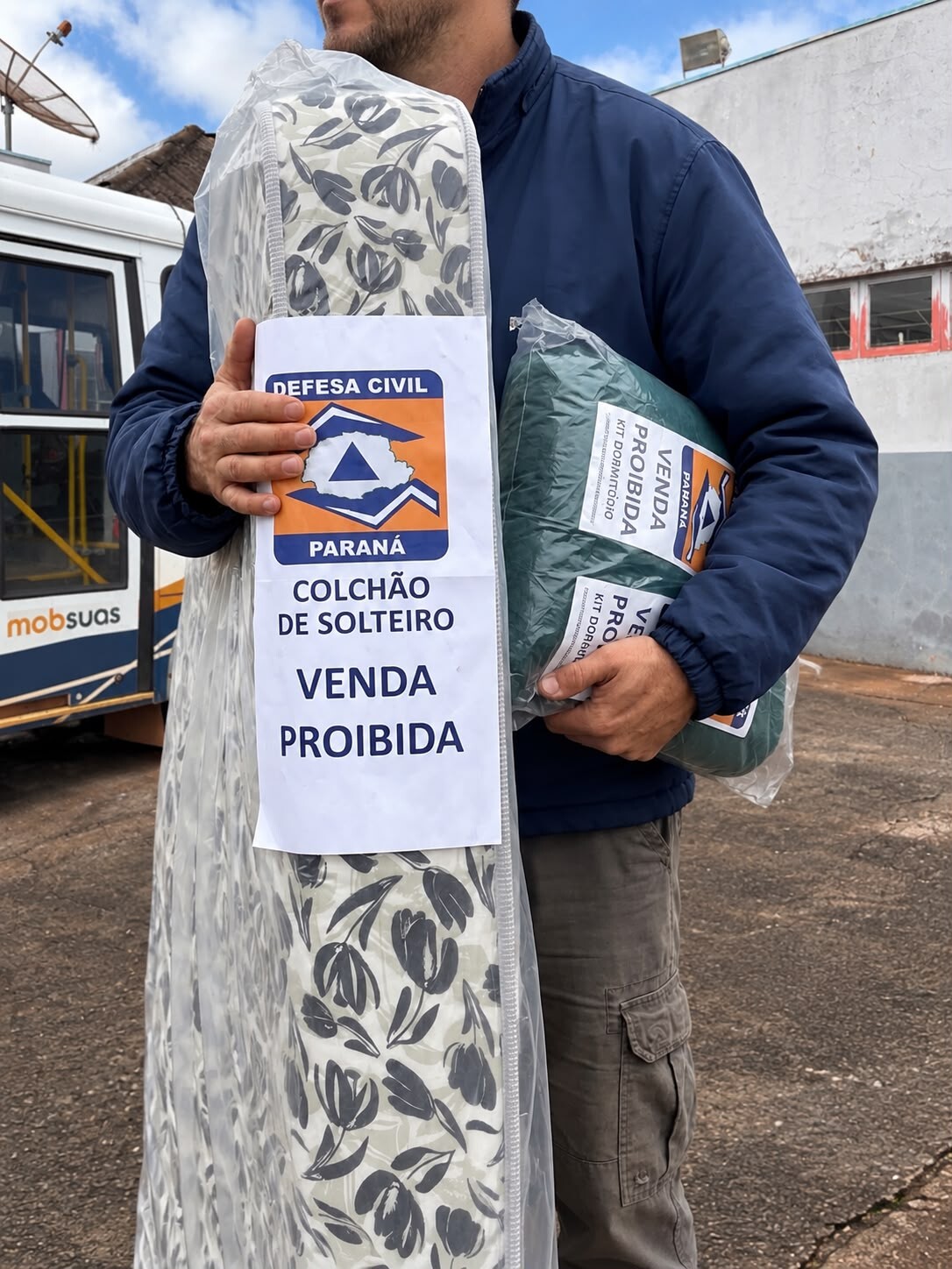 Assistência Social e Defesa Civil prestam apoio às famílias atingidas pelo vendaval em Marilândia do Sul